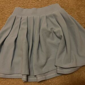 Pleated a line skirt